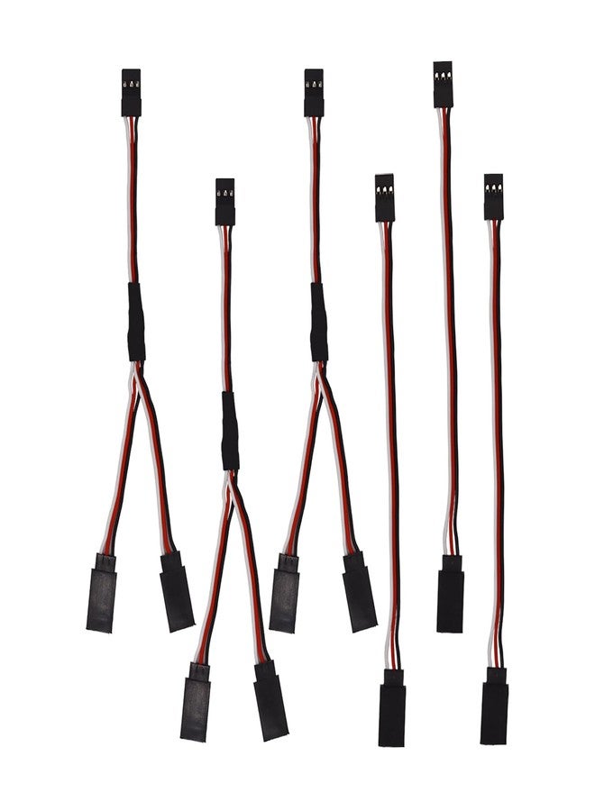 Nvwadayu JST Y Splitters - 1 Male to 2 Female, RC Servo Y Connector, Servo Harness Lead, Extension Cable, JR Wire Connectors Fits RC JR Futaba Airplanes, Car (6pcs) - Image 1